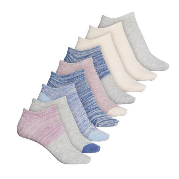 New! Lucky Brand 9-Pack Low Cut Multicolor Soft No Show Socks - Picture 2 of 4